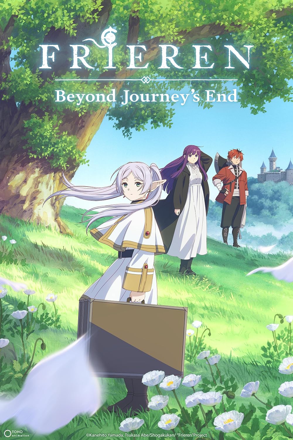 Frieren: Beyond Journey’s End cover featuring Frieren, Fern, and Stark